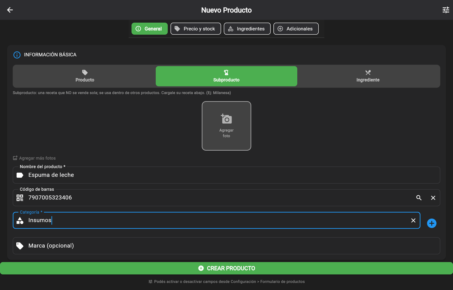 Subproducto: una receta que no se vende sola