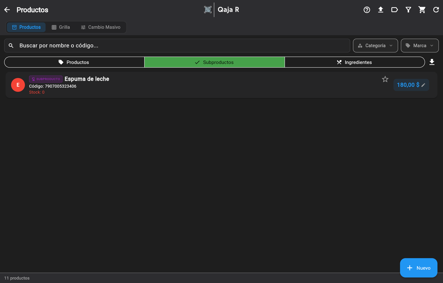 El subproducto listo para usar en otras recetas
